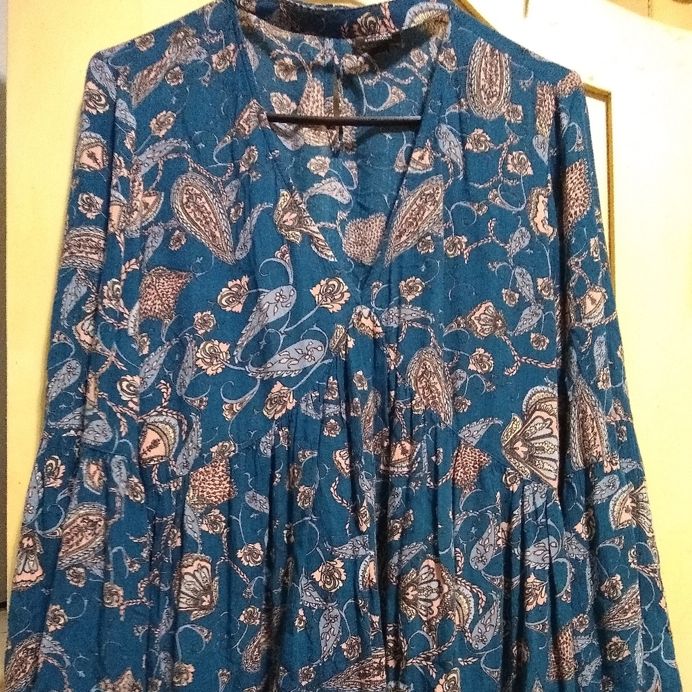 Babydoll top with collar